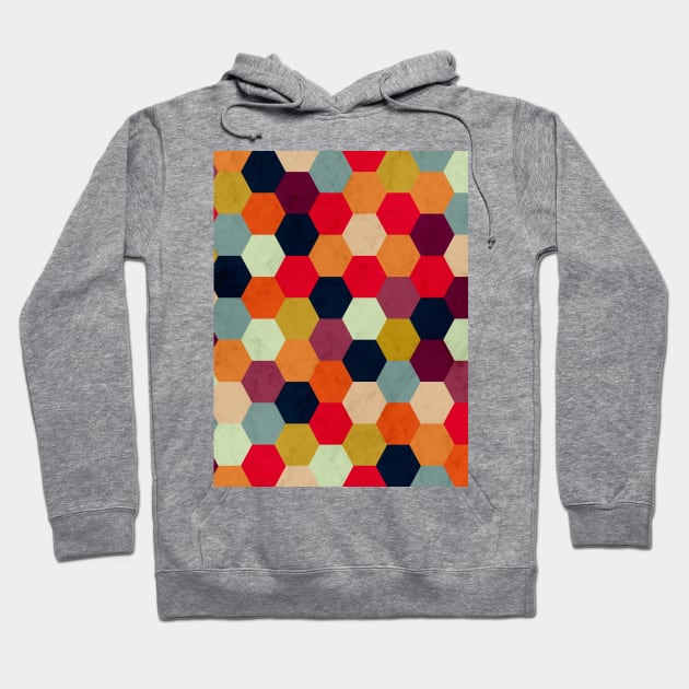 Colorful Beehive Pattern Hoodie by Tobe_Fonseca